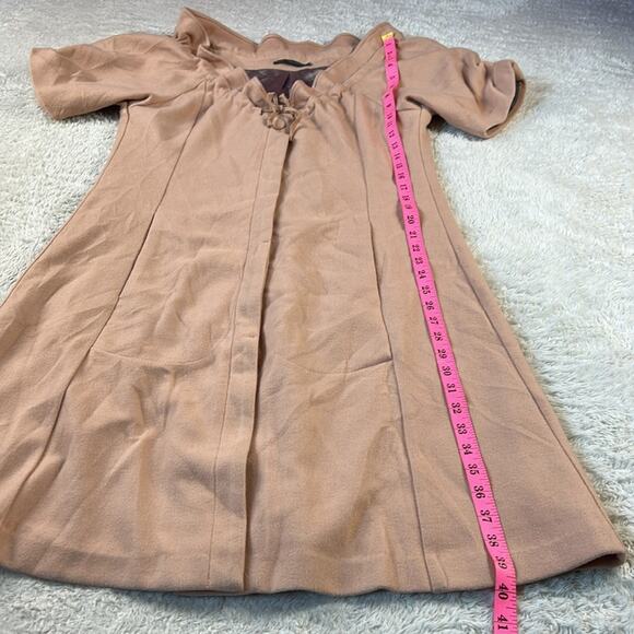 Cynthia Laird Cherry dusty pink coat dress, size 32 or small - Picture 3 of 9